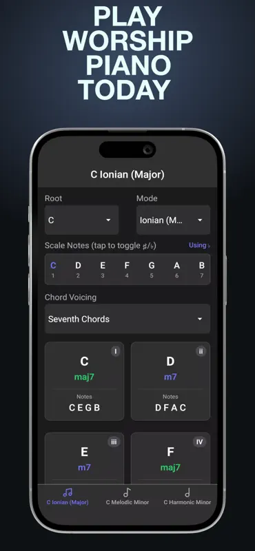 Worship Chords:Piano Theory screenshot 1 of 3