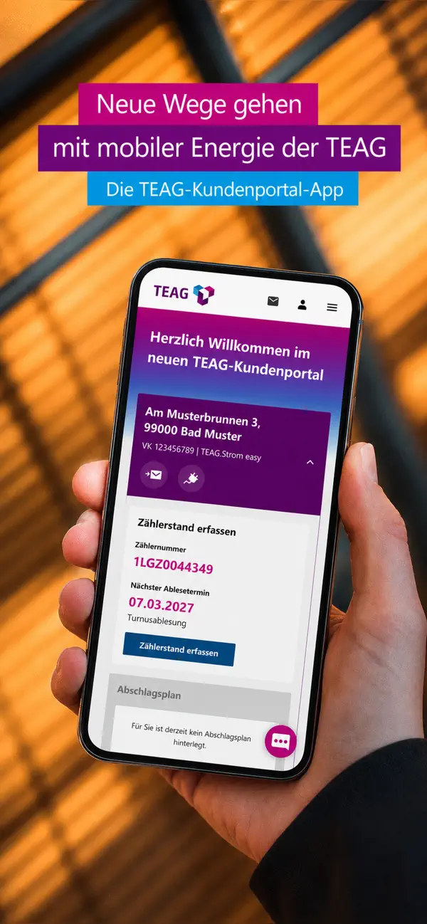 Screenshot #1 pour TEAG Kundenportal