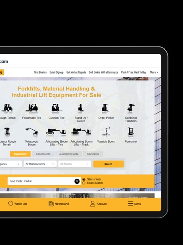 LiftsToday: Forklifts & More iPad screenshot