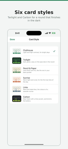 Lazy Guy's Golf Scorecard iPhone screenshot