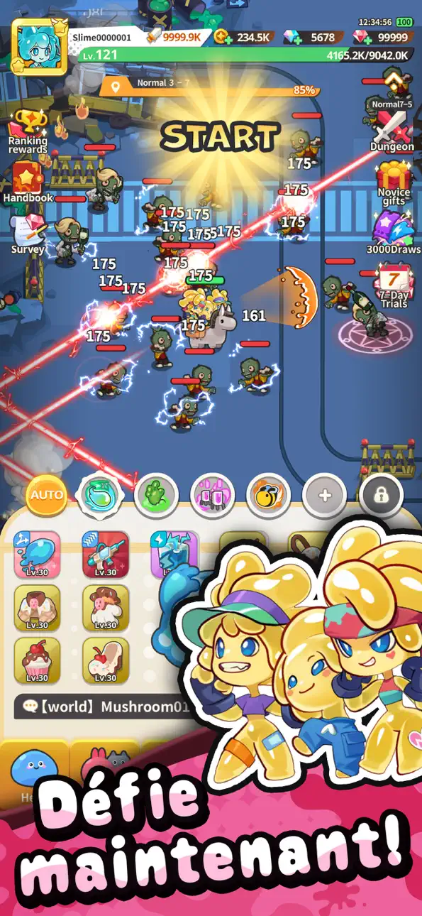 Pew Pew Slime - Idle RPG iOS Mod IPA screenshot 3 - iOS game interface