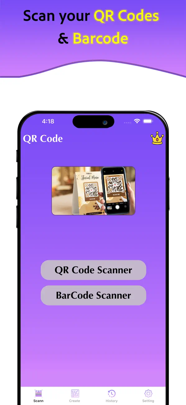 #6. QR Code Scanner, Bar-code Scan (iOS) Ved: Fahad Manzoor