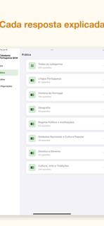 Cidadania Portuguesa QCM screenshot 2