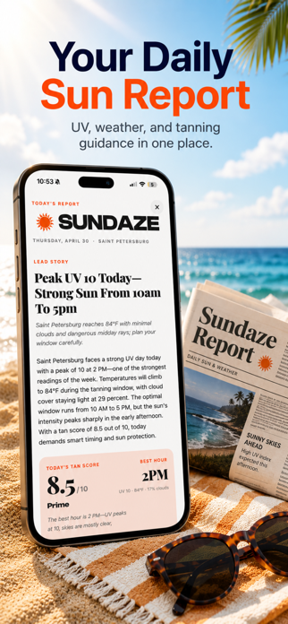 Sundaze: UV & Tan Tracker Screenshot 3 of 8