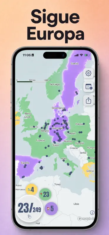 World Map: Visited Countries screenshot 1 of 5