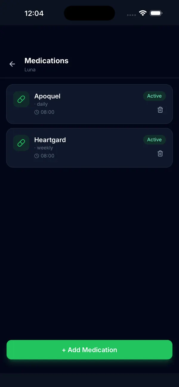 Screenshot #3 pour MyPetHealth Pet Care