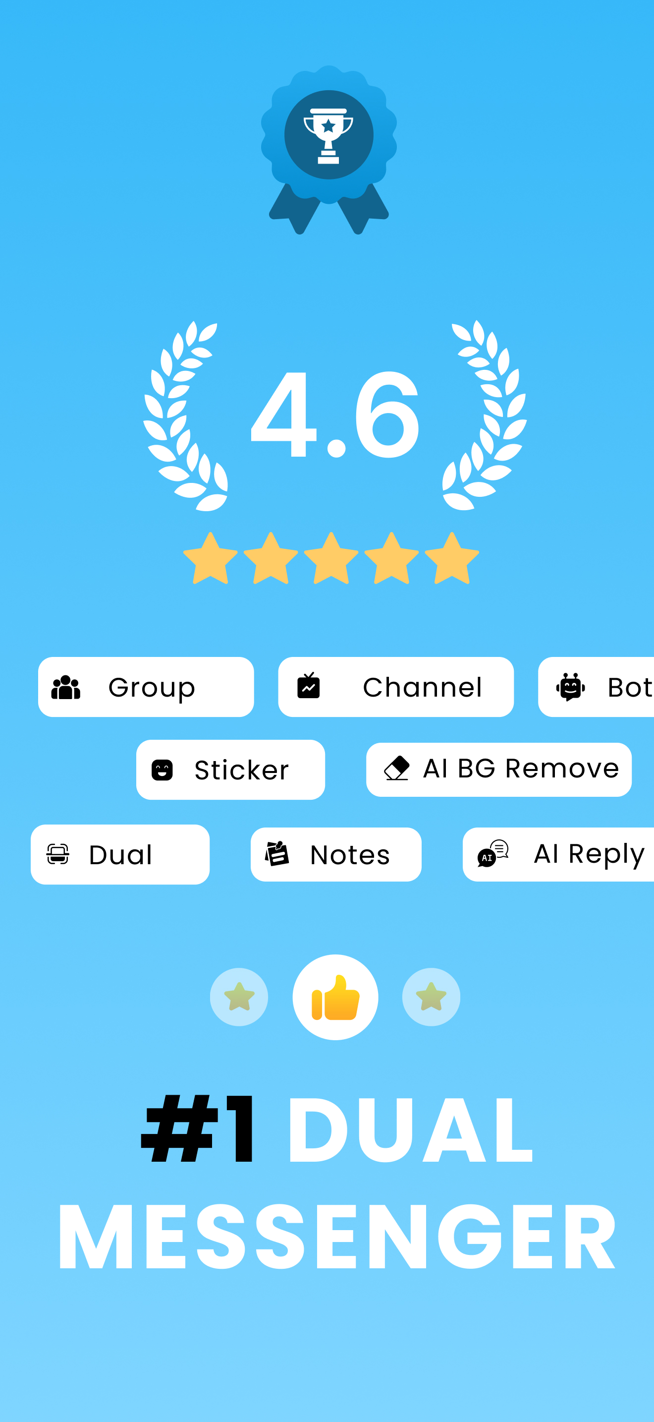 Telegroup Plus :Dual Messenger