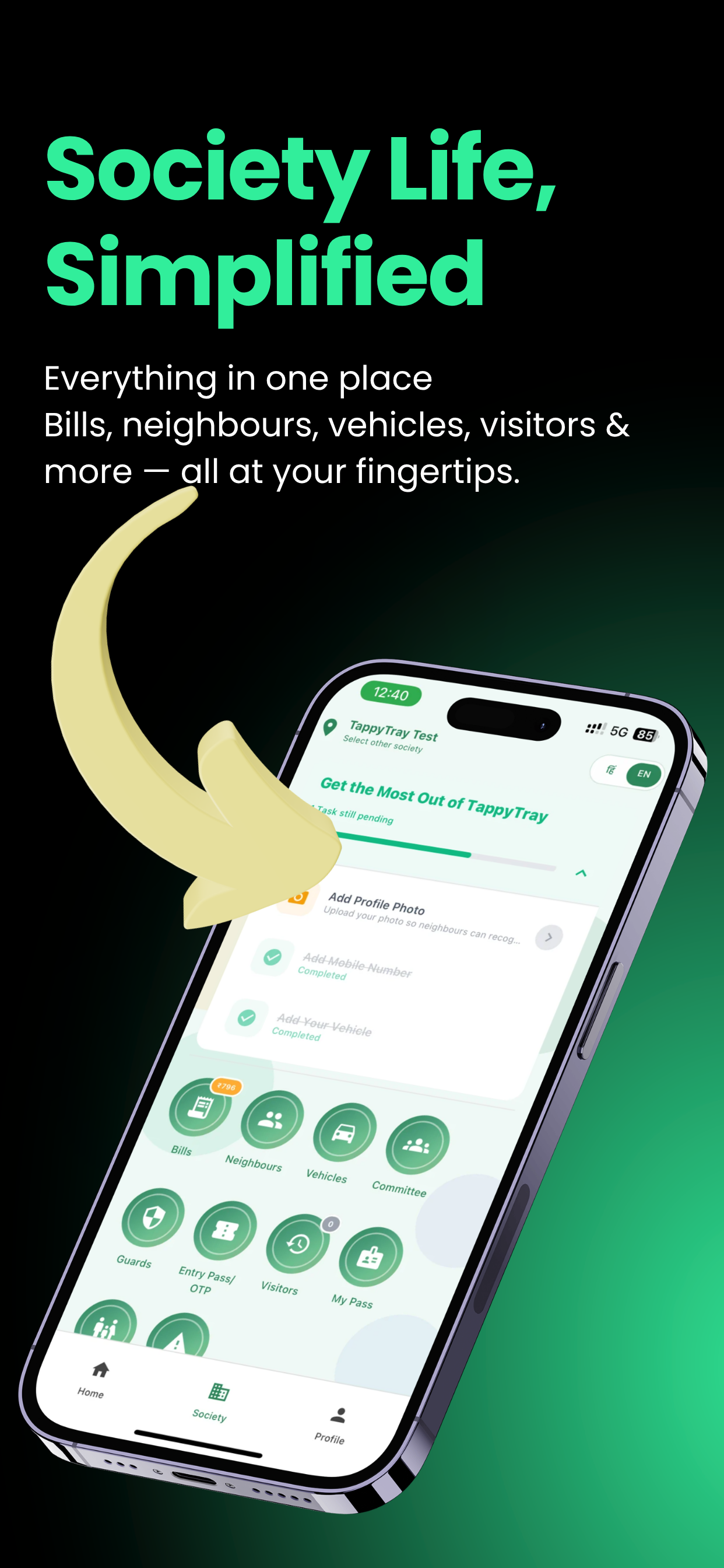 TappyTray screenshot 2