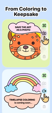 AI-Free Kids Coloring • Mea iPhone screenshot