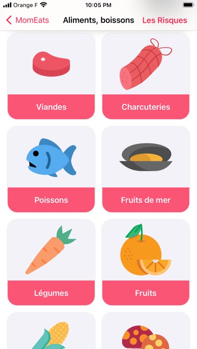 Screenshot #3 pour MomEats - Grossesse Aliments