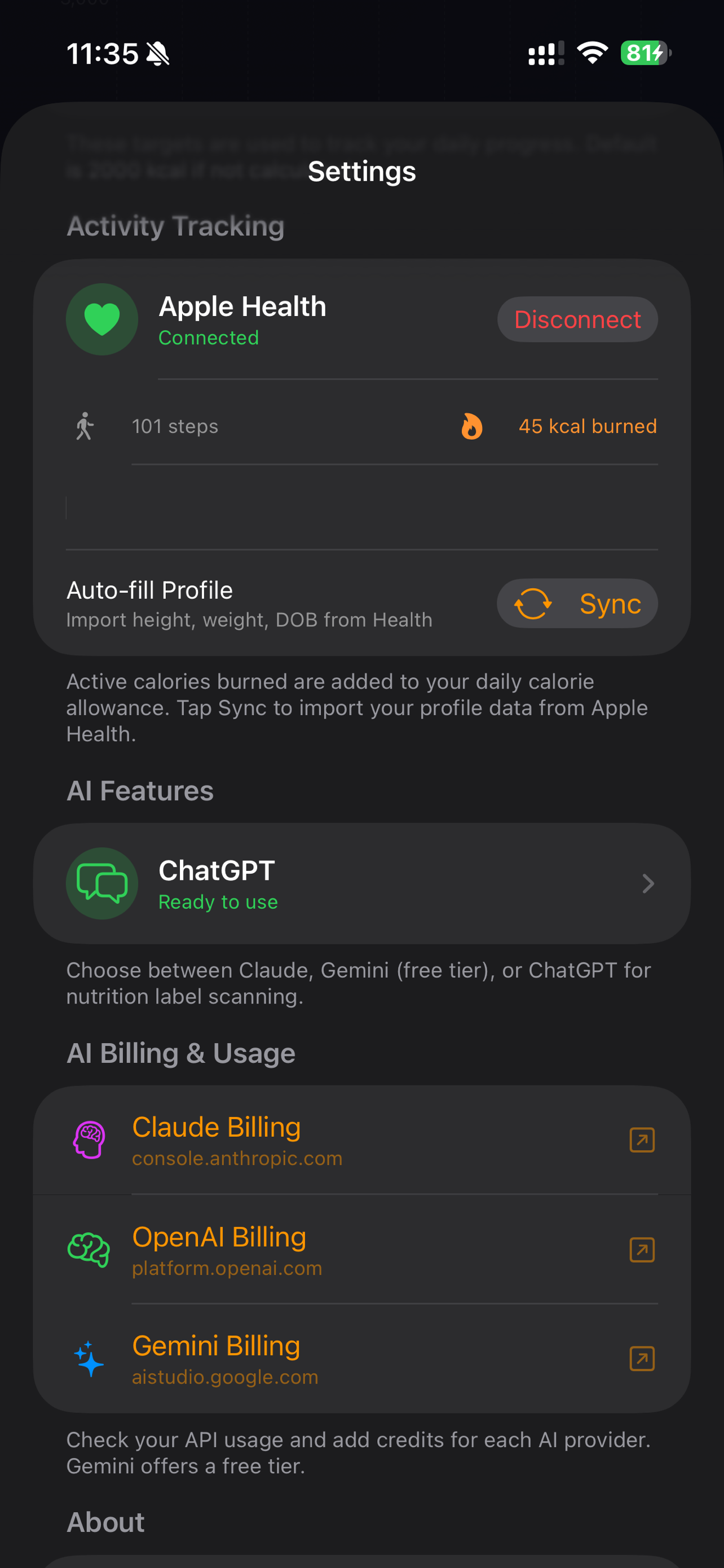NutriTrack + AI