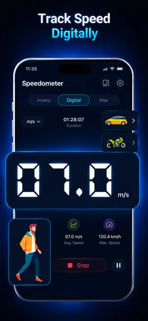 GPS Speedometer & Compass screenshot 1