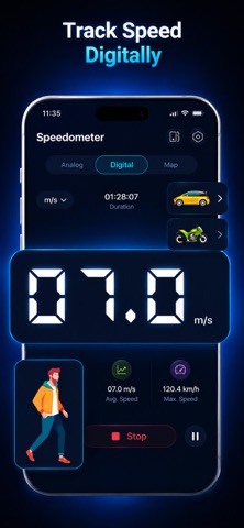 GPS Speedometer & Compass Screenshot 1 of 8