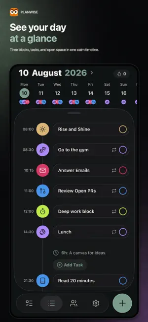 Planwise: Calm Daily Planner screenshot 1