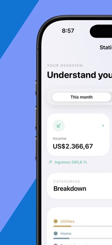 Numa — Expenses Tracker iPhone screenshot