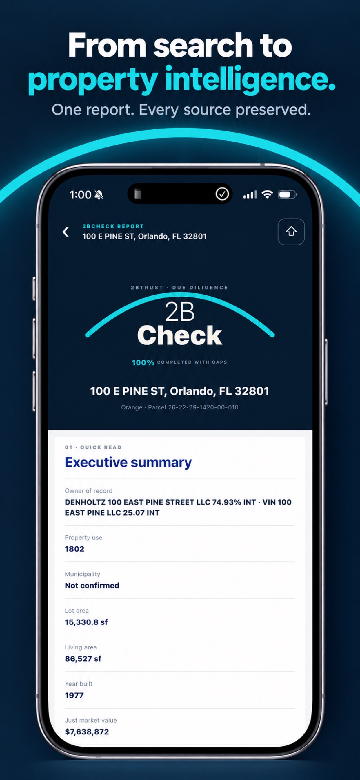 Screenshot 1 of 2BCheck