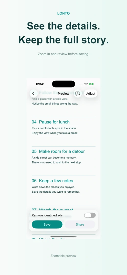 Lonto - Long Screenshots screenshot 2