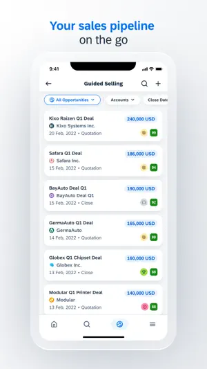 SAP Sales Cloud screenshot 2