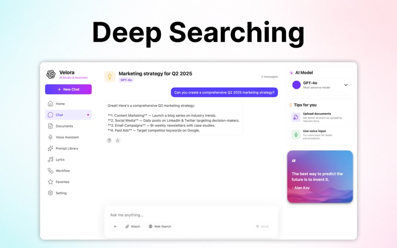 AI Chat Assistant Ask Anything iPhone screenshot