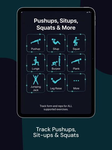 VisionFit: AI Workout Tracker iPad screenshot