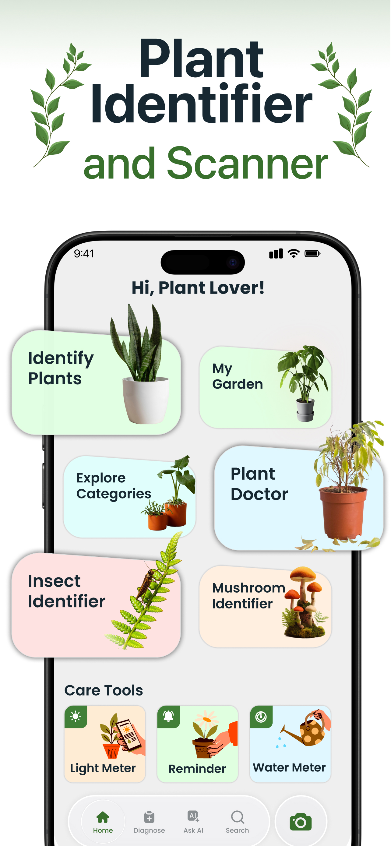AI Plant Identifier - Plantes
