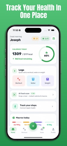AI Calorie Counter & Workout Screenshot 3 of 10