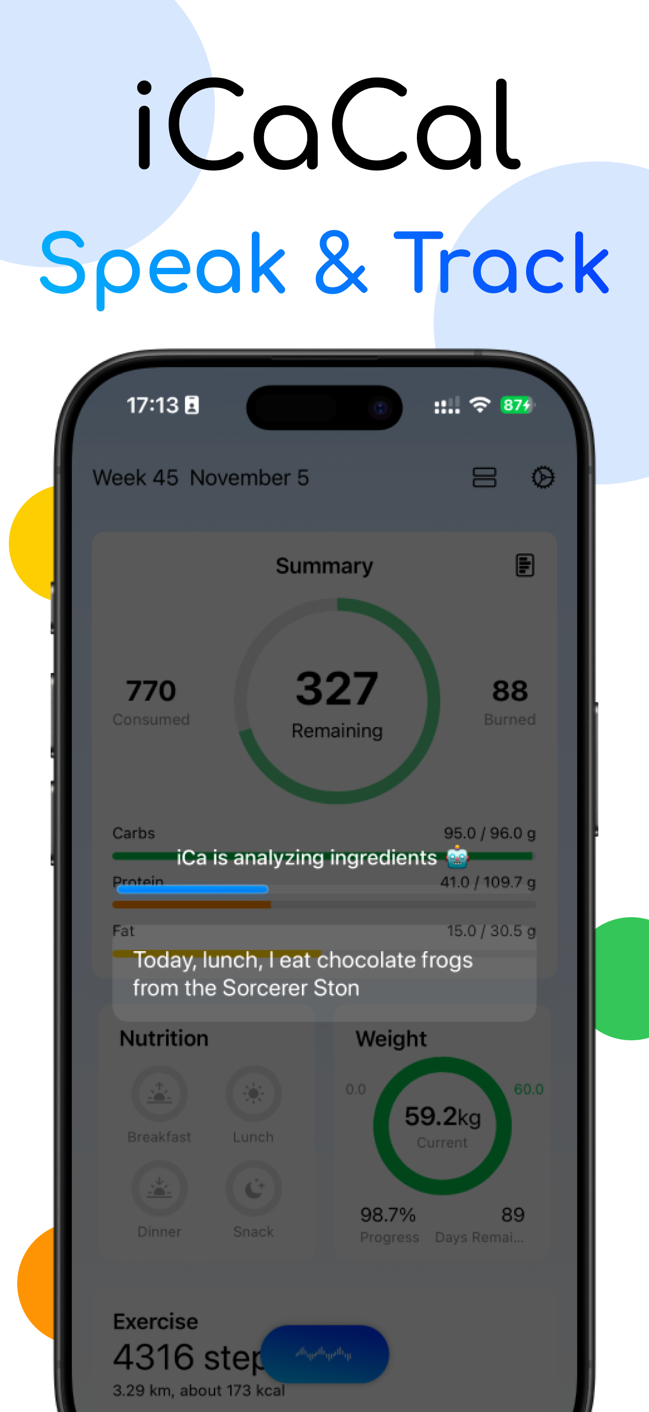 iCaCal - AI Diet Coach