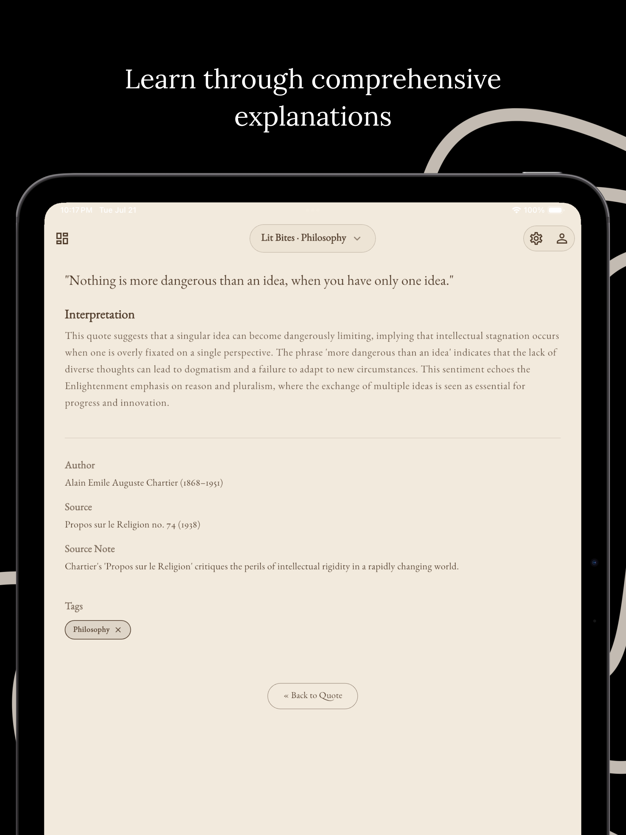 Literature Bites screenshot 15
