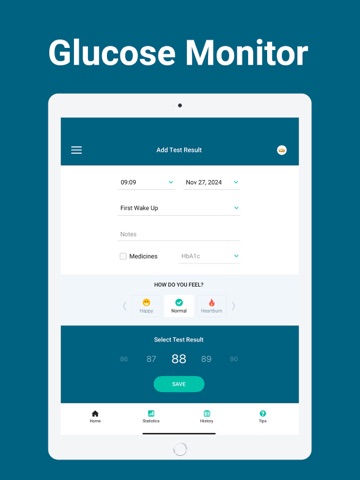 Blood Sugar Monitor - Diabetes iPad screenshot 2