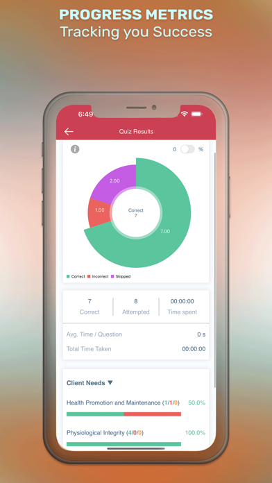 NCLEX Clinical Judgment iPhone screenshot 8 - Medical app