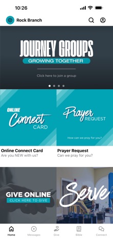 Rock Branch Church App app screenshot