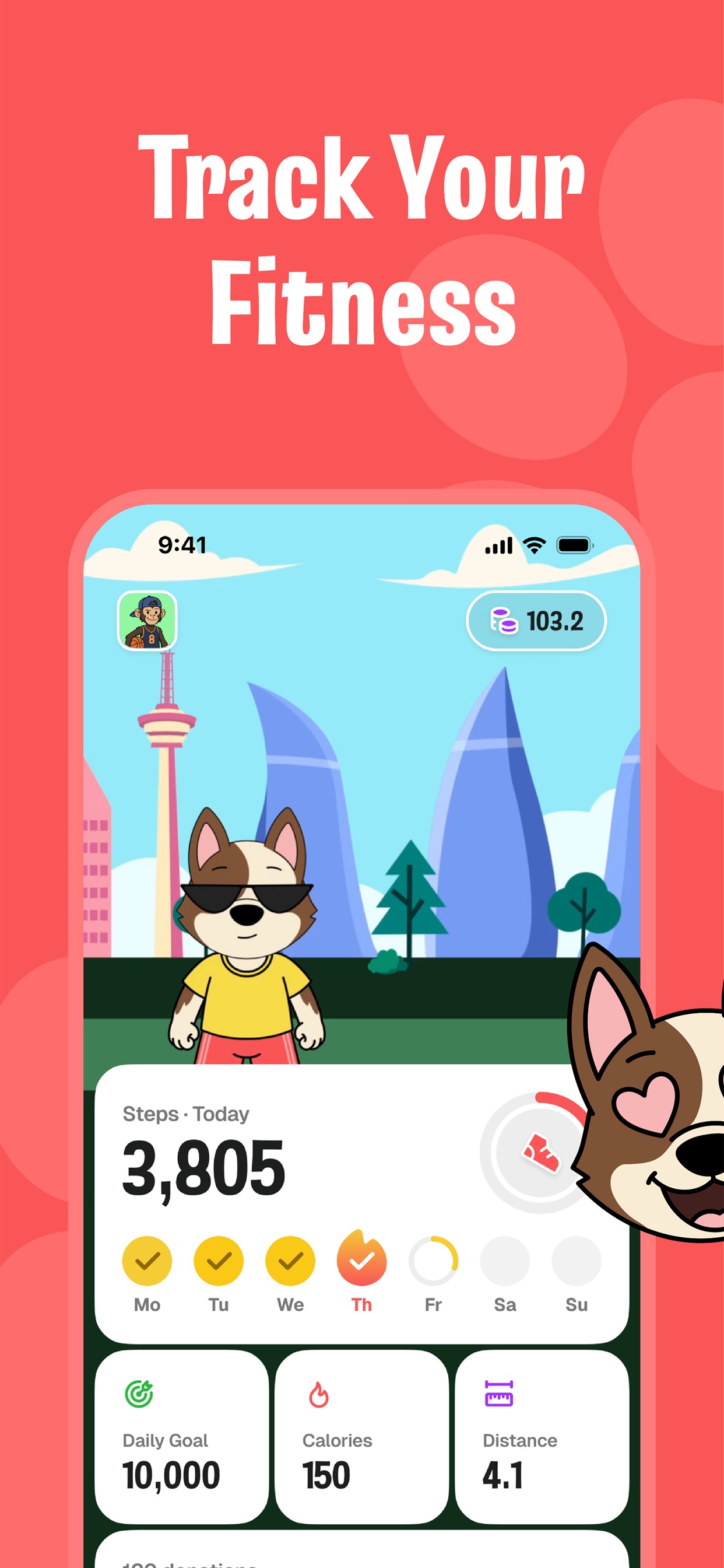 Screenshot 3 of Dosty Walks: Step Counter
