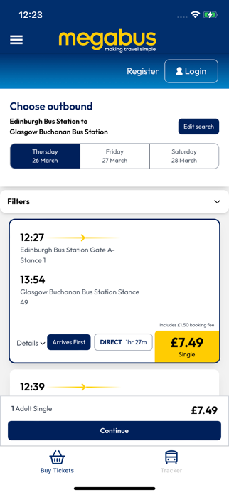 Megabus UK Screenshot 2 of 6