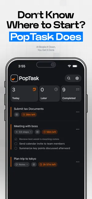 PopTask: AI To Do List Planner screenshot 3