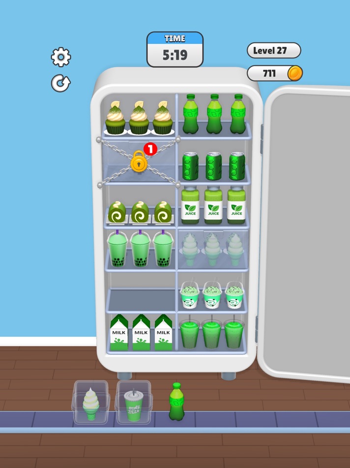 #3. Fridge Sort! (iOS) Bởi: Rollic Games