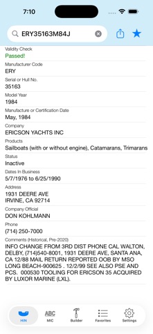 HIN Search - Boat HIN Decoder Screenshot 2 of 6