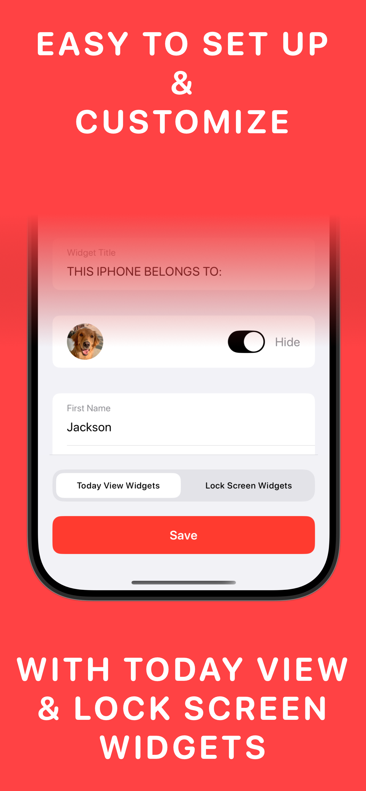 Nametag - Lost Phone Widget screenshot 5