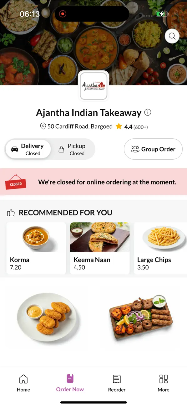 Screenshot #2 pour Ajantha Indian Takeaway.