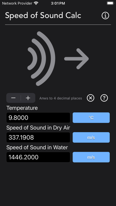 Speed of Sound Calculator Screenshot