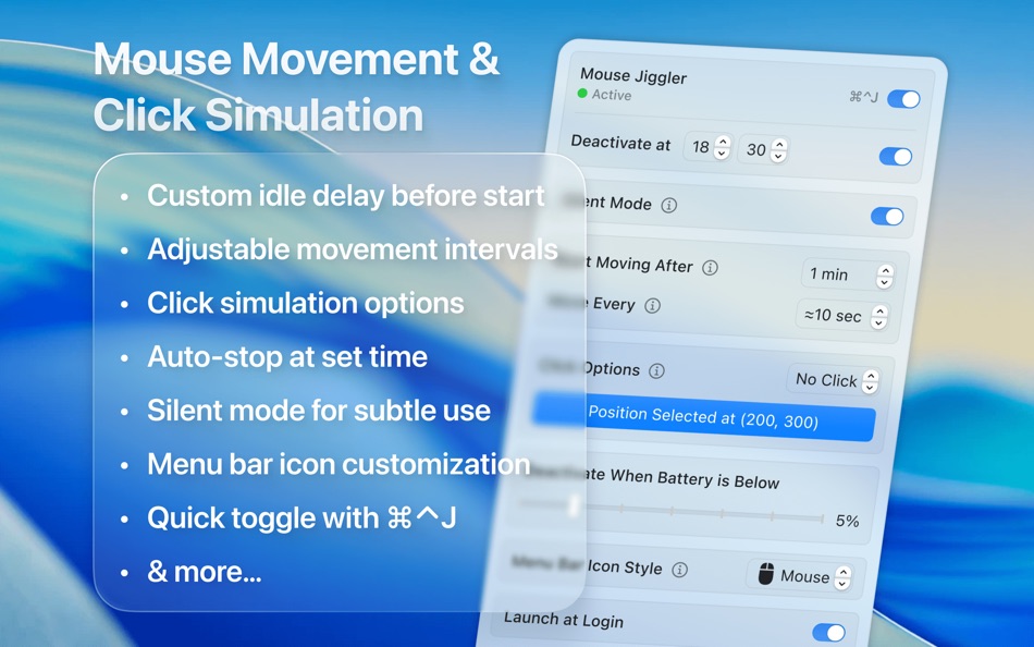 #1. Mouse Jiggler – Mouse Mover (macOS) 由: Bohdan Bilous