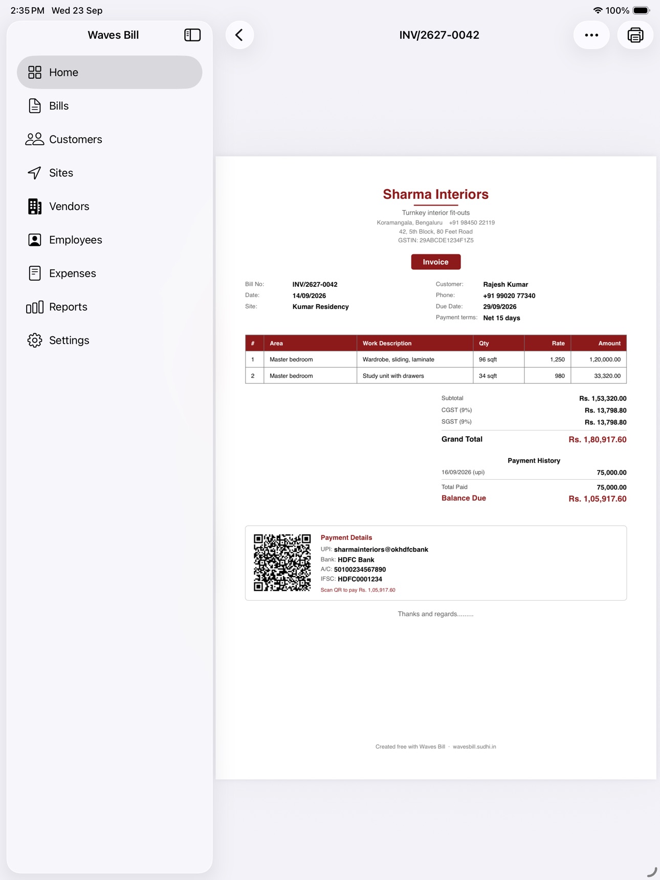 Screenshot 9 of Waves Bill