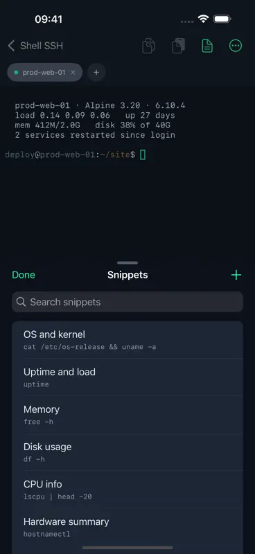 Shell SSH screenshot 2 of 6