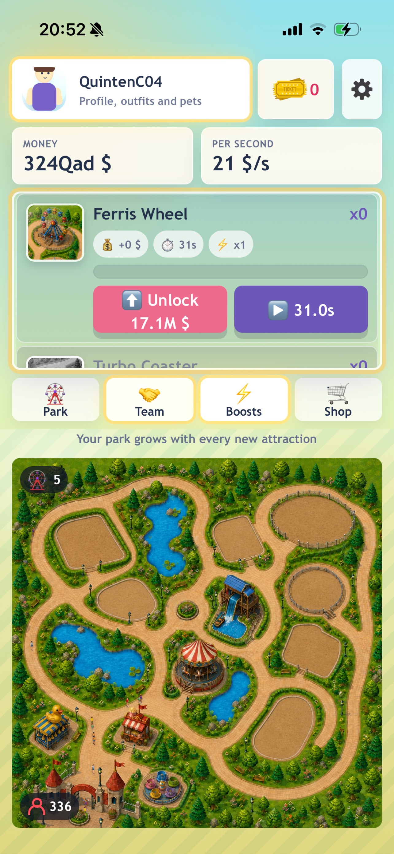 Screenshot 3 of Galaxy Park: Idle Tycoon