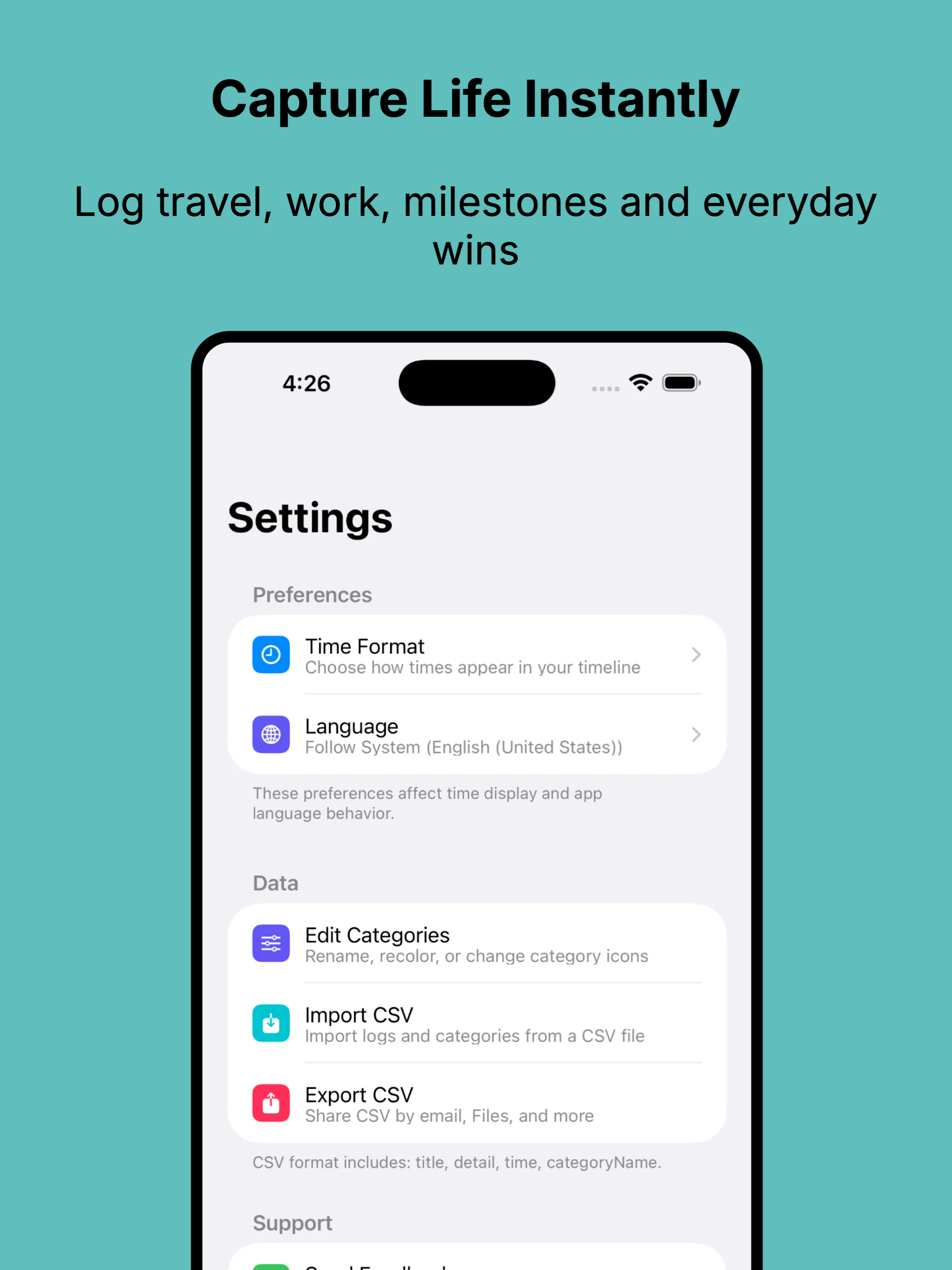 LivaLog screenshot 10