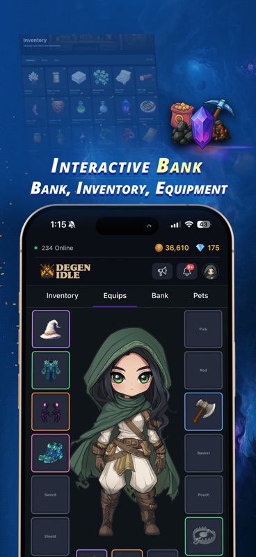 Degen Idle: Dungeon RPG screenshot 5