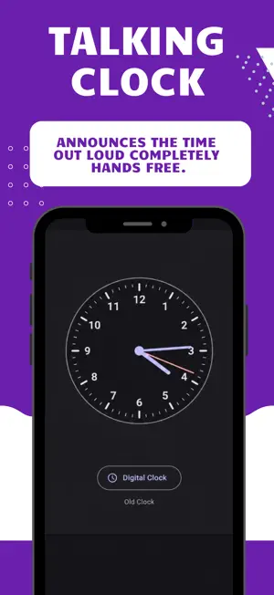 Talking Clock: Time Announcer screenshot 1