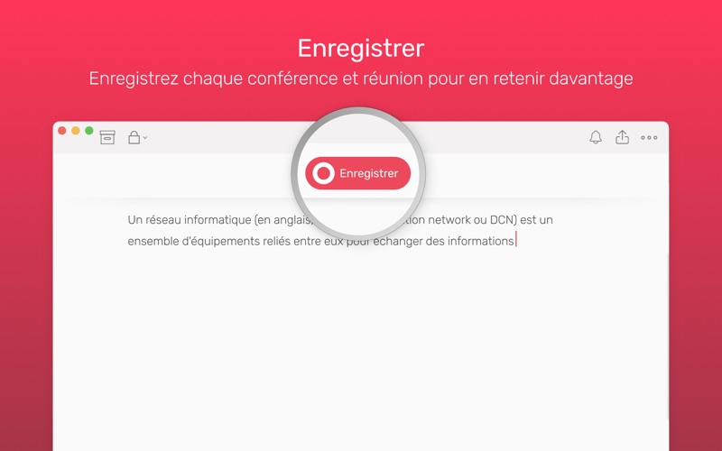 Screenshot #1 pour Noted: Enregistrer, Transcrire