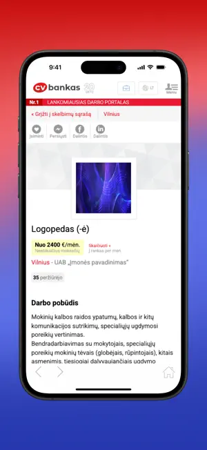 CVbankas.lt screenshot 4