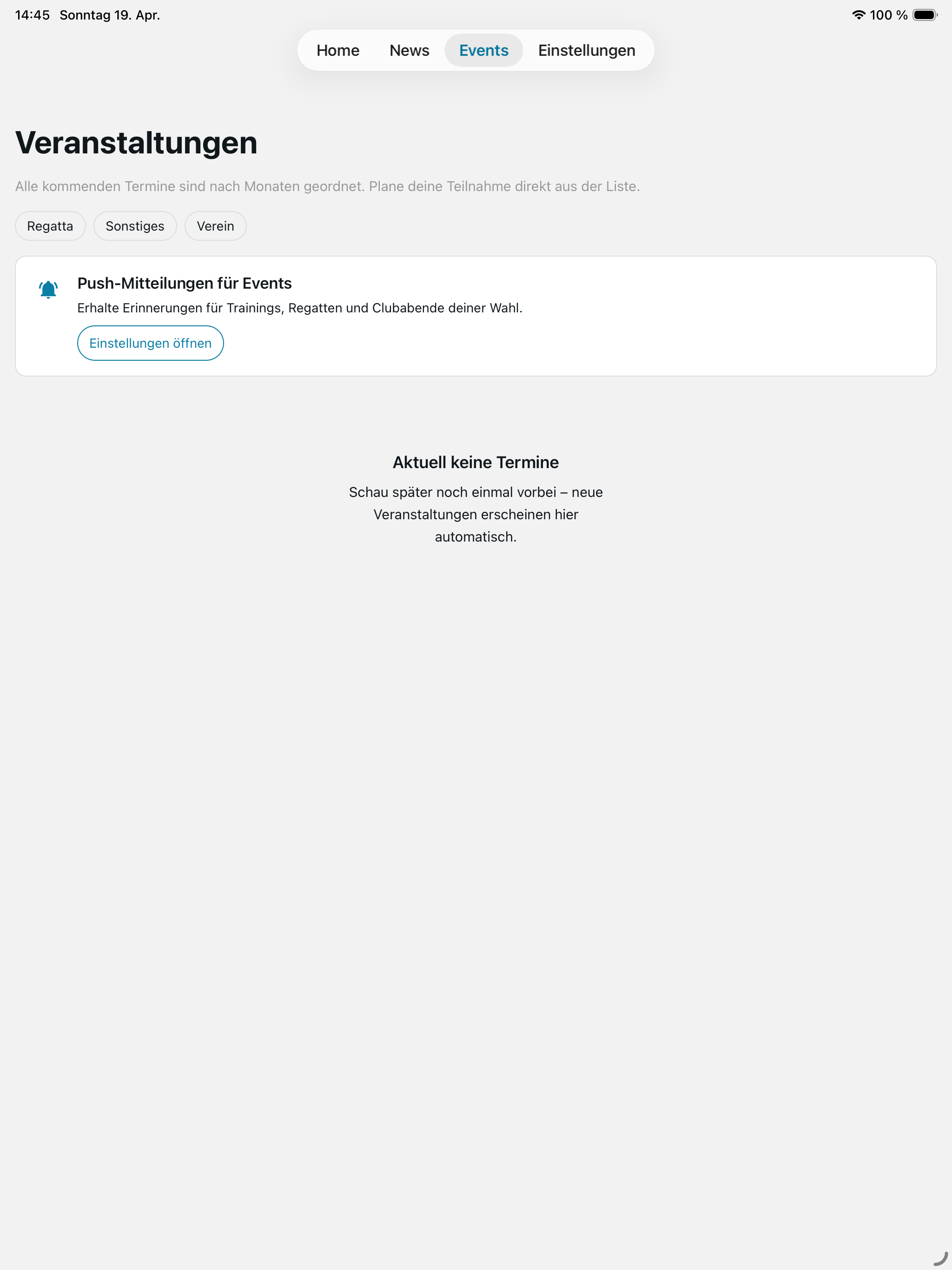 LRG 1885 – Vereins-App