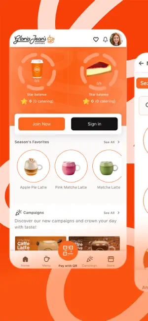 Gloria Jean's Coffees Türkiye iPhone screenshot 1